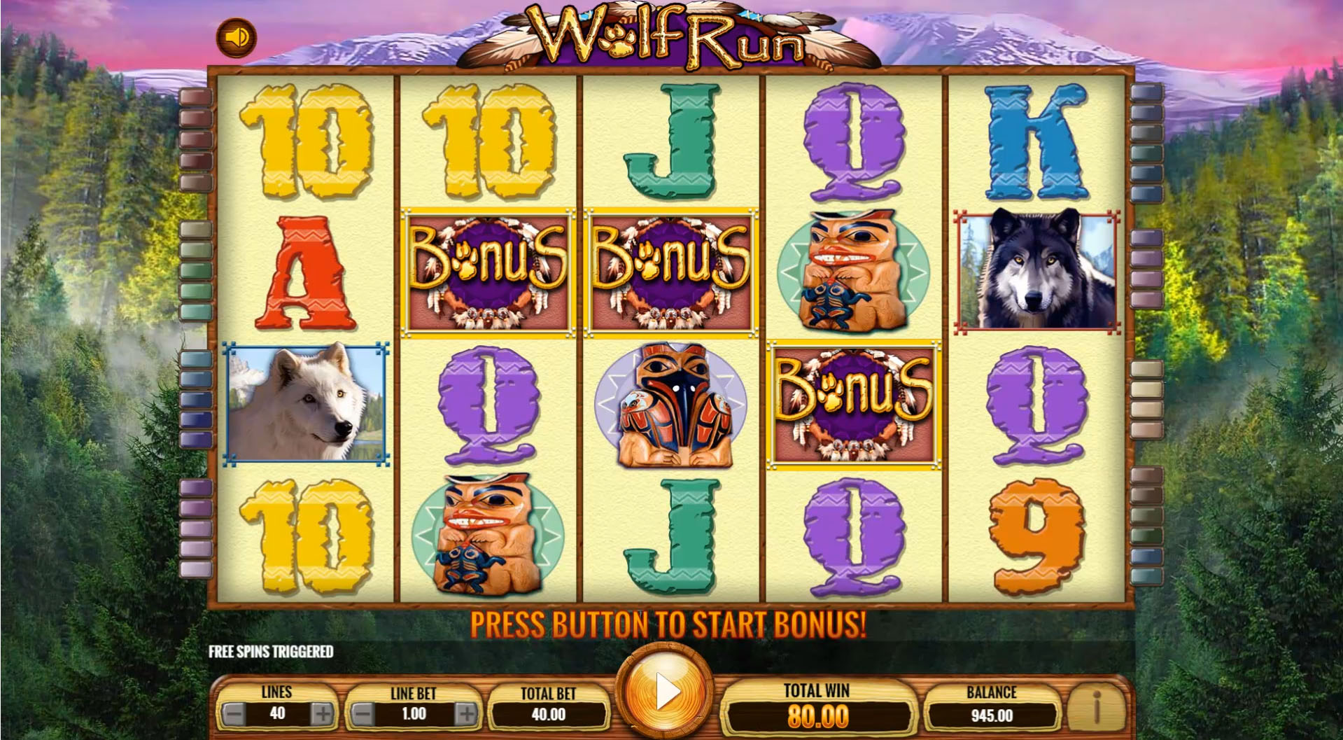 free wolf run slot machine game
