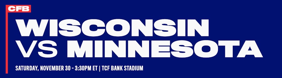Wisconsin vs Minnesota NCAAF