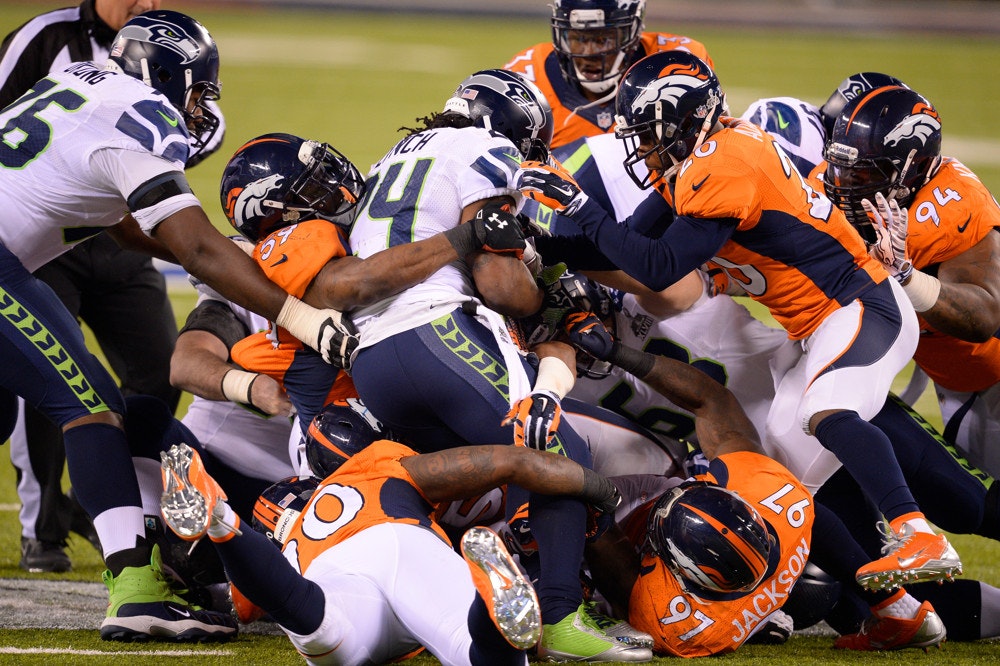 Super Bowl 48 Seattle Seahawks Denver Broncos Wall by