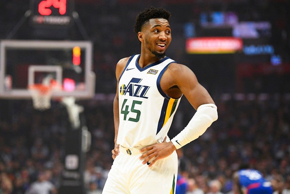 Jazz Guard Donovan Mitchell Presented Player Of The Month Award By