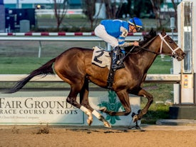 Jace's Road winning the Gun Runner S. at Fair Grounds (Photo by Hodges Photography / Lou Hodges, Jr.)