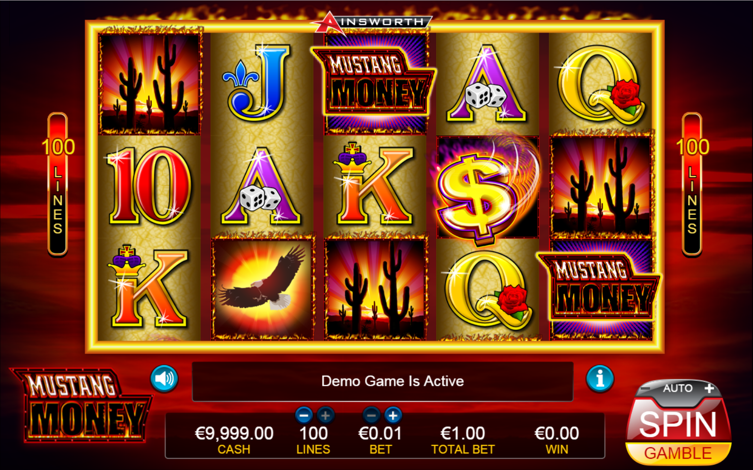 mustang money slot machine online