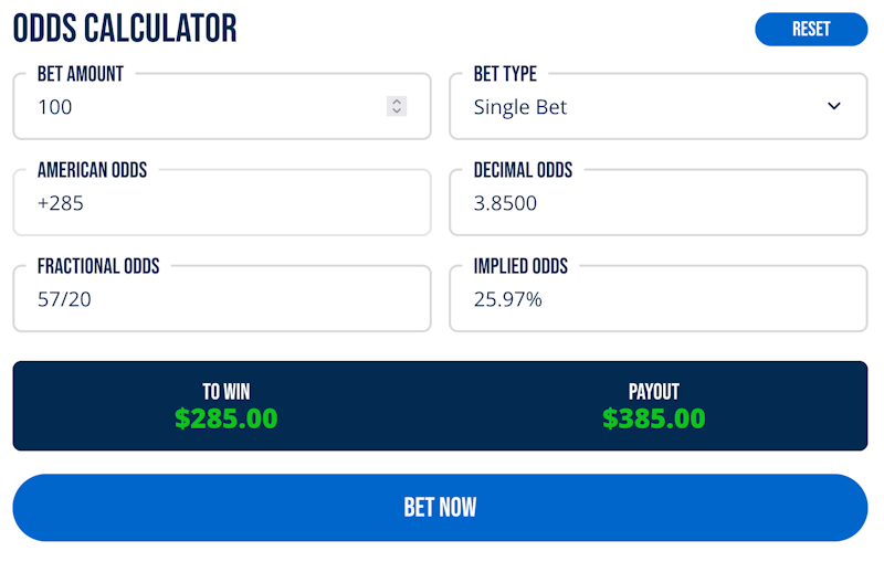 sports betting wager calculator
